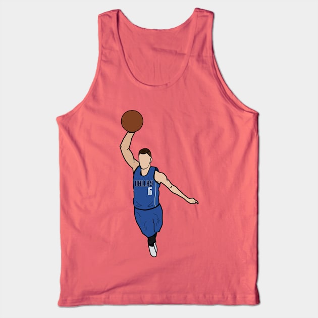 Kristaps Porzingis - Dallas Mavericks Tank Top by xavierjfong